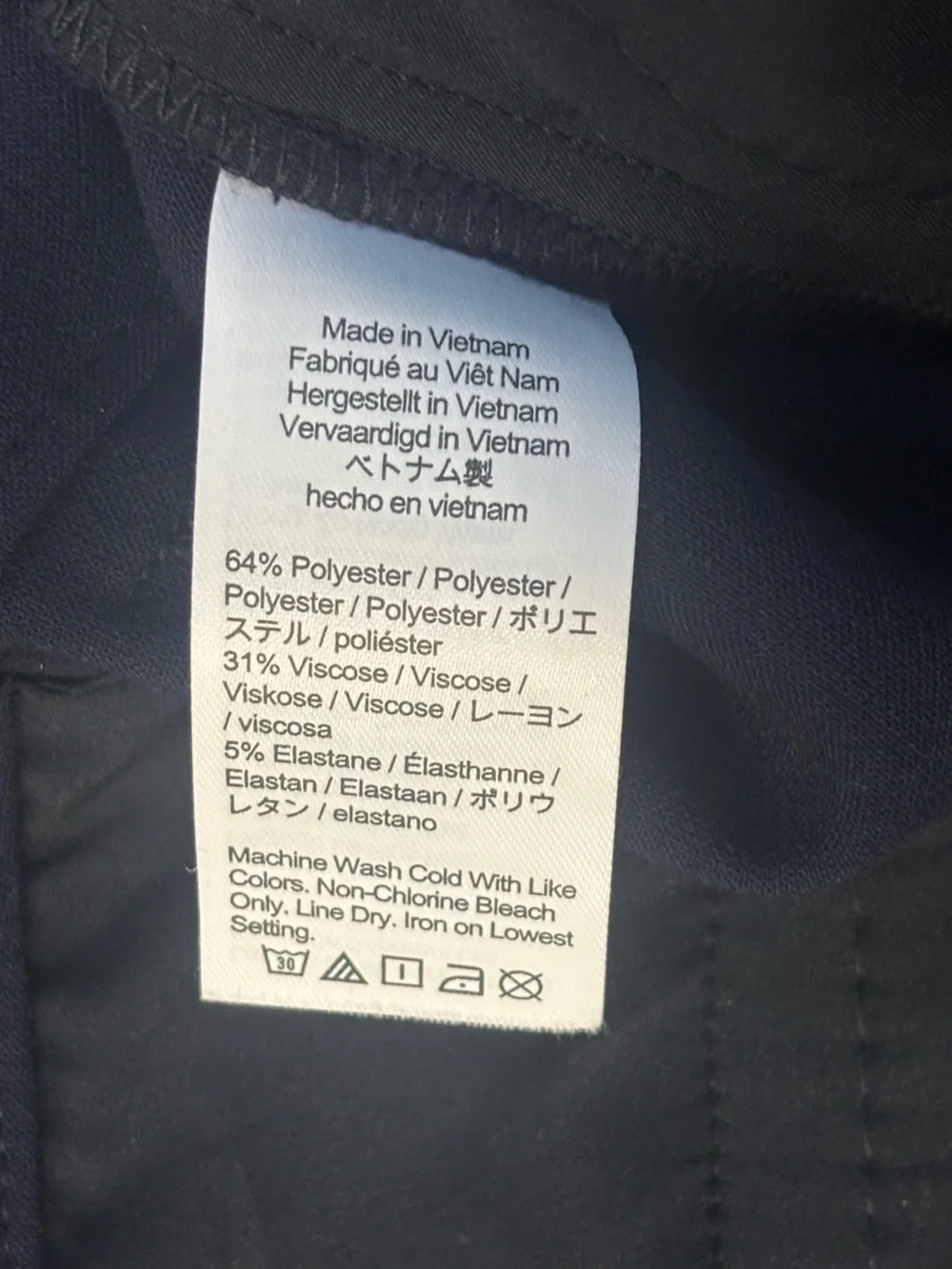 J.Crew Natalia Pants Sz 24 Navy Blue Wide Leg Office Work Interview Corpcore Job